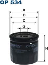 FILTRON Eļļas filtri OP 534
