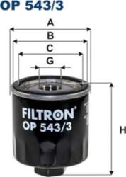 FILTRON Eļļas filtri OP 543/3
