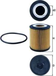 KNECHT Eļļas filtri OX 182D