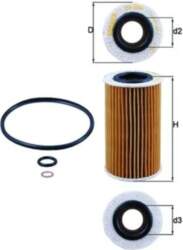 KNECHT Eļļas filtri OX 384D