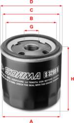 SOFIMA Eļļas filtri S 3299 R