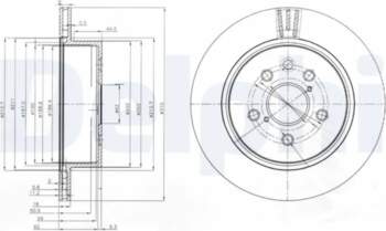 DELPHI Bremžu diski BG4024