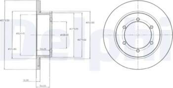 DELPHI Bremžu diski BG4218