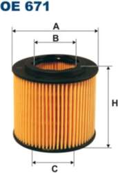 FILTRON Eļļas filtri OE 671
