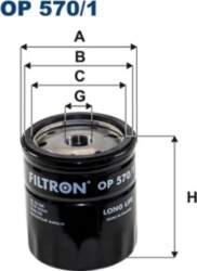 FILTRON Eļļas filtri OP 570/1