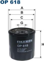 FILTRON Eļļas filtri OP 618