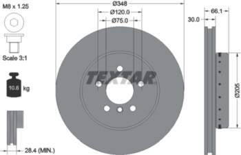 TEXTAR Bremžu diski 92265725