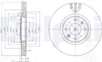 DELPHI Bremžu diski BG4002