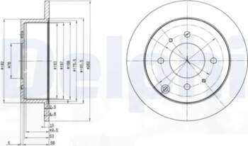 DELPHI Bremžu diski BG4010