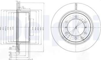 DELPHI Bremžu diski BG4014