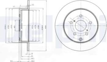 DELPHI Bremžu diski BG4051