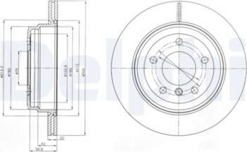 DELPHI Bremžu diski BG4243C