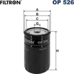 FILTRON Eļļas filtri OP 526