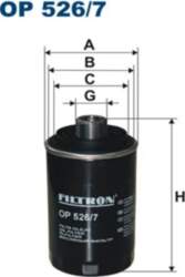 FILTRON Eļļas filtri OP 526/7