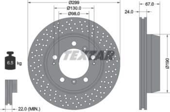 TEXTAR Bremžu diski 92176705