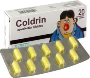 Coldrin apvalkotas tabletes N20