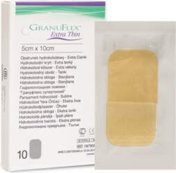 GRANUFLEX Extra Thin hidrokoloīds pārsējs 5x10cm