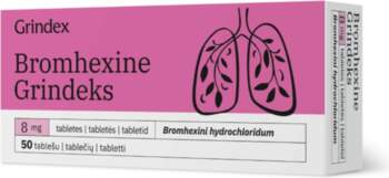 BROMHEXINE 8 mg tabletes N50