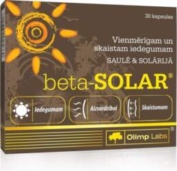 OLIMPLABS Beta-Solar kapsulas N30
