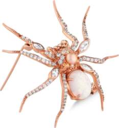 Sudraba broša Spider