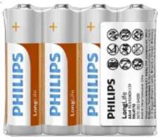 Battery PHILIPS AA LR6 LONGLIFE 4pcs
