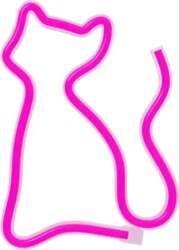 Neon LED Light CAT pink Bat