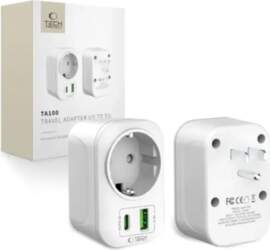 Tech-Protect TA100 US Adapter - White