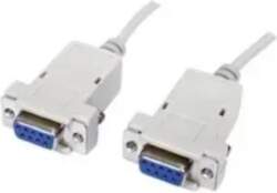 GOOBAY Kabelis DB9-F: DB9-F  Null Modem