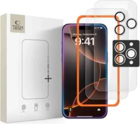 SZKŁO HARTOWANE TECH-PROTECT EASY SET+ 3-PACK
