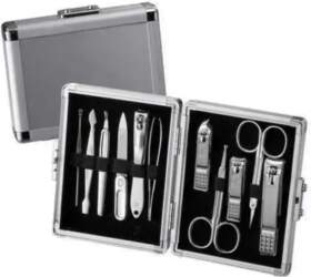 Three-seven Manicure Set Silver Case -