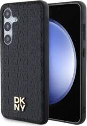 DKNY Leather Pattern Metal Logo MagSafe