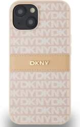 DKNY PU Leather Repeat Pattern Tonal