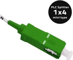 Qoltec PLC Splitter 1x4 | SC/APC