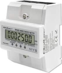 Qoltec Three-phase electronic meter | DIN