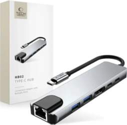 Tech-Protect HB02 HUB Adapter 6in1 USB-C