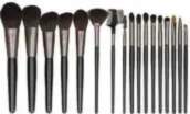 MIMO Makeup Brush Set Black (