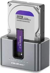 Qoltec 2-in-1 Docking Station with Cloning