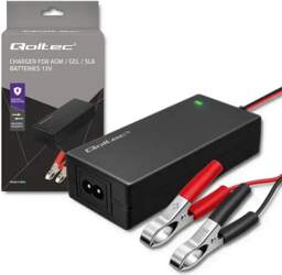 Qoltec Automatic charger for AGM GEL