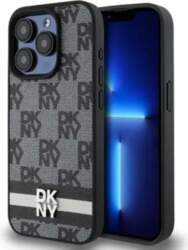 DKNY Leather Checkered Mono Pattern &