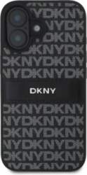 DKNY PU Leather Repeat Pattern Tonal