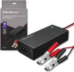 Qoltec Automatic charger for AGM GEL