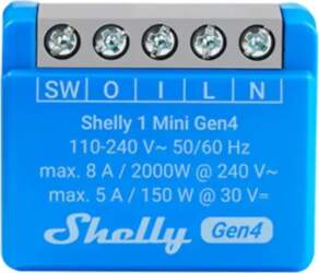 Shelly 1 Mini Gen4 Controller Zigbee/Matter