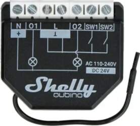 Shelly Qubino Wave2PM Controller, 2-channel, Z-Wave