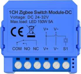 1-channel ZigBee switch module with voltage-free