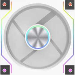 DarkFlash DM20 LINE Cooling Fan (White)