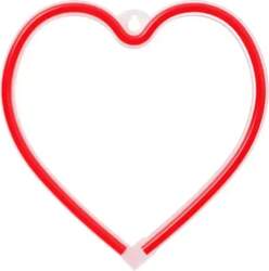Neon LED Light HEART red Bat
