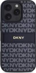 DKNY PU Leather Repeat Pattern Tonal