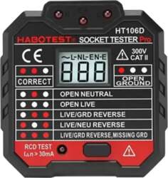 Socket tester with digital display Habotest