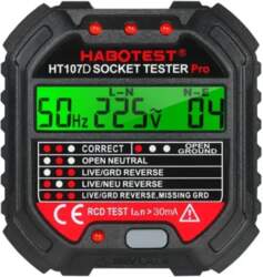 Socket tester with digital display Habotest