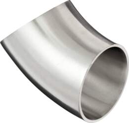 1817 Nerūsējošā Tērauda Līkums 76mm 45°